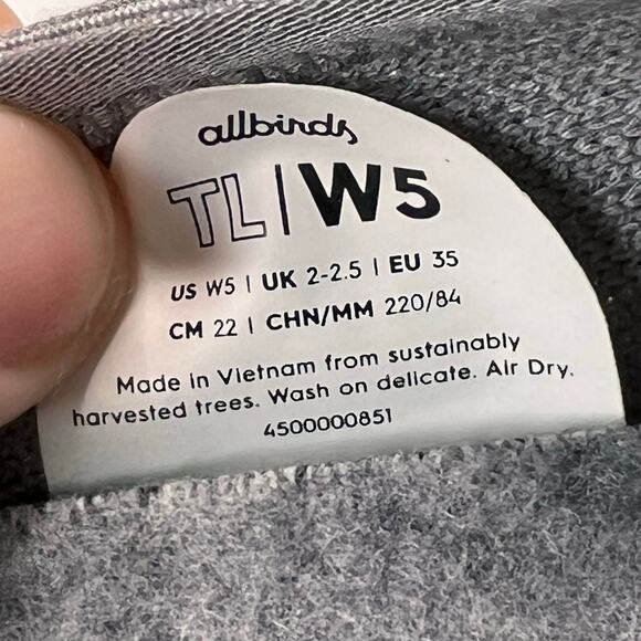 Allbirds Tree Loungers Slip on Walking Loafer Shoe Gray Mist Women's 5 NWB - Picture 9 of 10